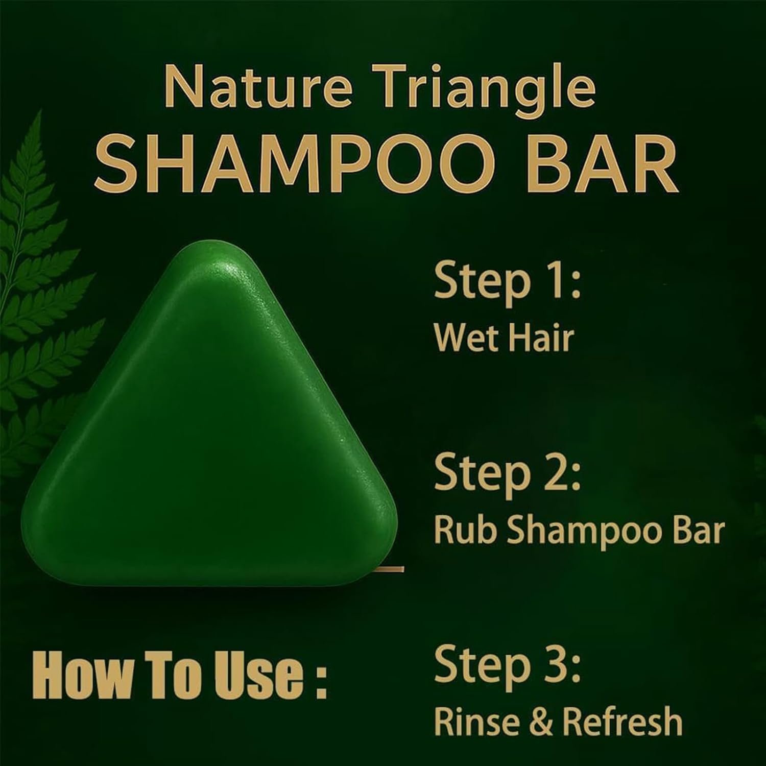 DM-NATURE TRIANGLE SHAMPOO BAR