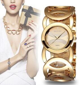 Beautiful and Lovely Gold Wrist Watch