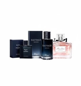 COUPLE PERFUME COMBO ( DIOR SAUVAGE 100ML FOR MEN & MISS DIOR PERFUME FOR WOMEN & BLEU DE CHANEL )