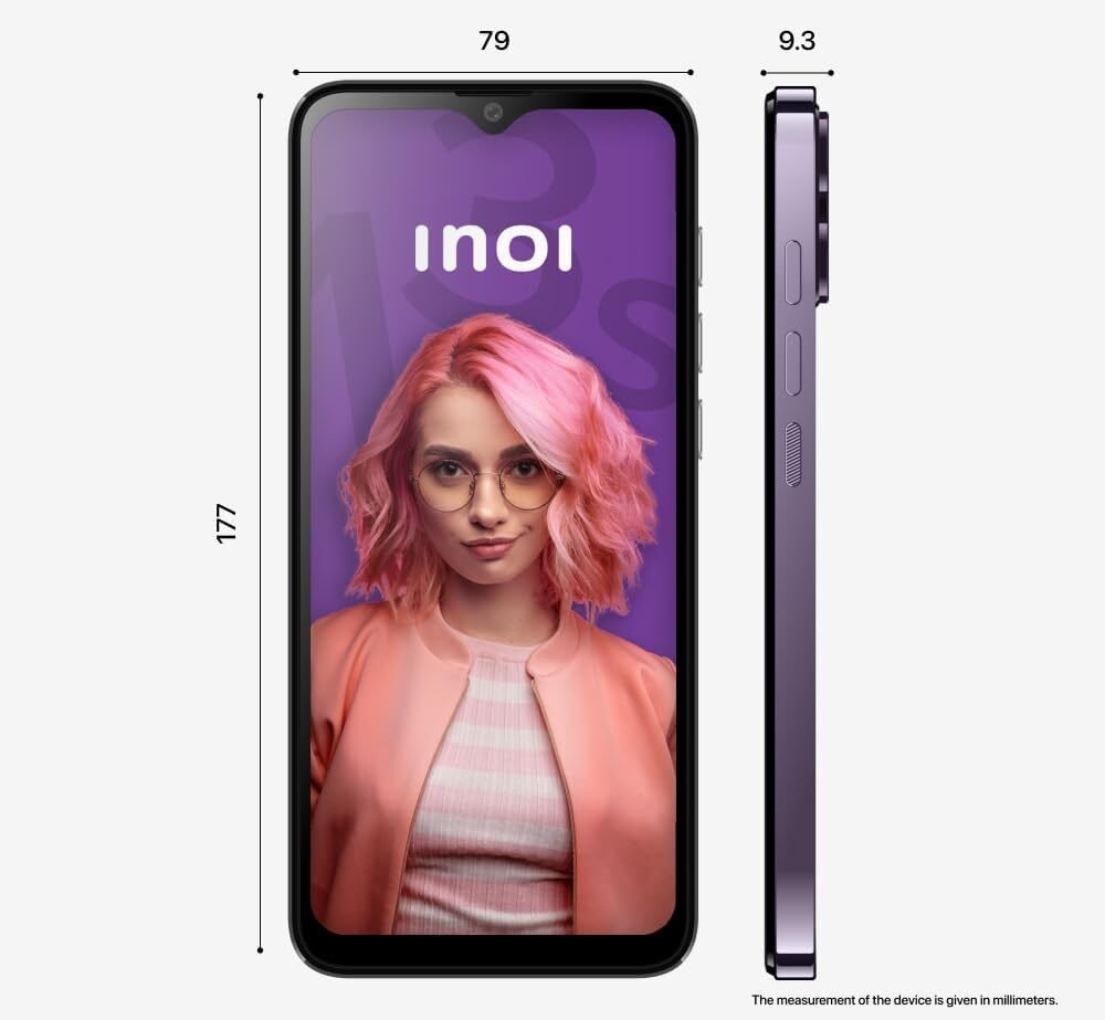 INOI Note 13s, 4G LTE, Octacore 8GB RAM + 256GB, 6.9” HD+ Display, Triple Camera