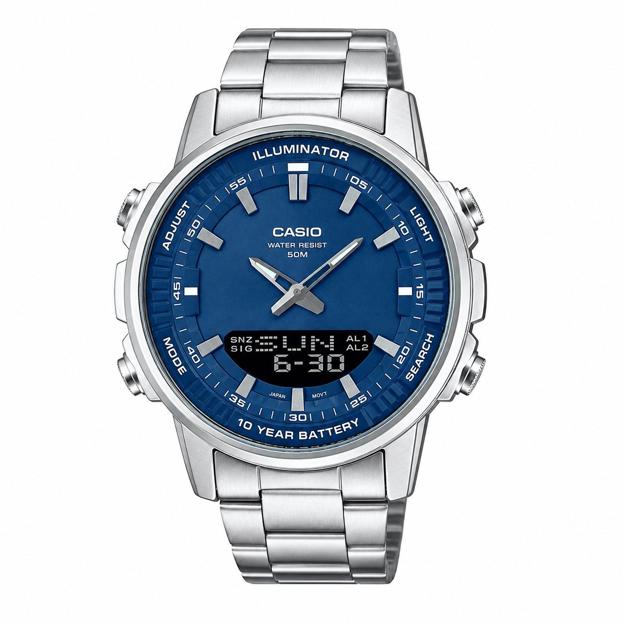 CASIO STAILNLESS STEEL WATCH 870DA